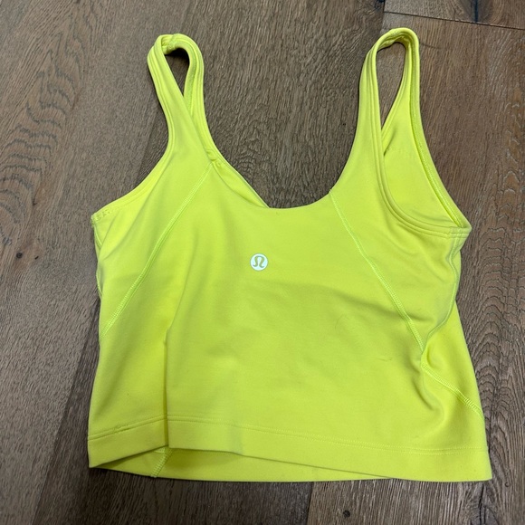 This is a bright yellow size 2 lululemon align tank top in great condition - Picture 2 of 2
